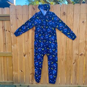Polar Express Adult Believe Hooded One-Piece Footless Sleeper
